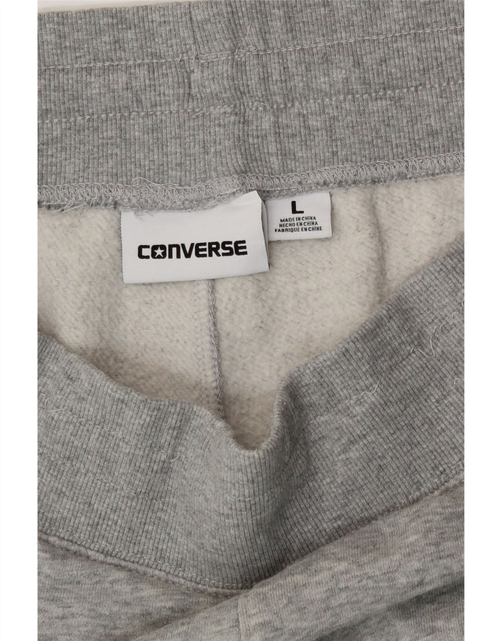 Мужские спортивные брюки Converse Joggers, большие серые хлопковые брюки
