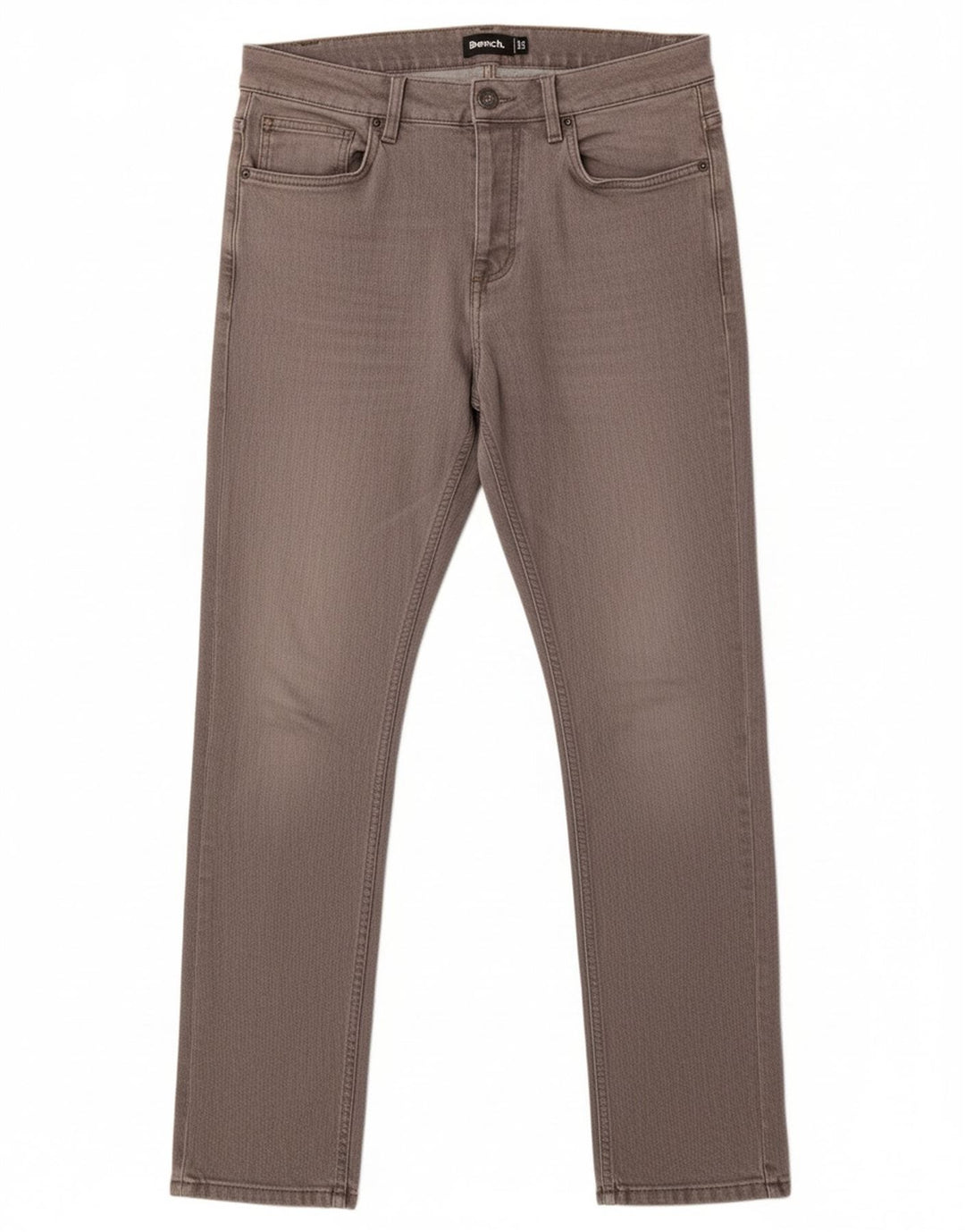 BENCH Mens Slim Jeans W34 L32 Grey Cotton