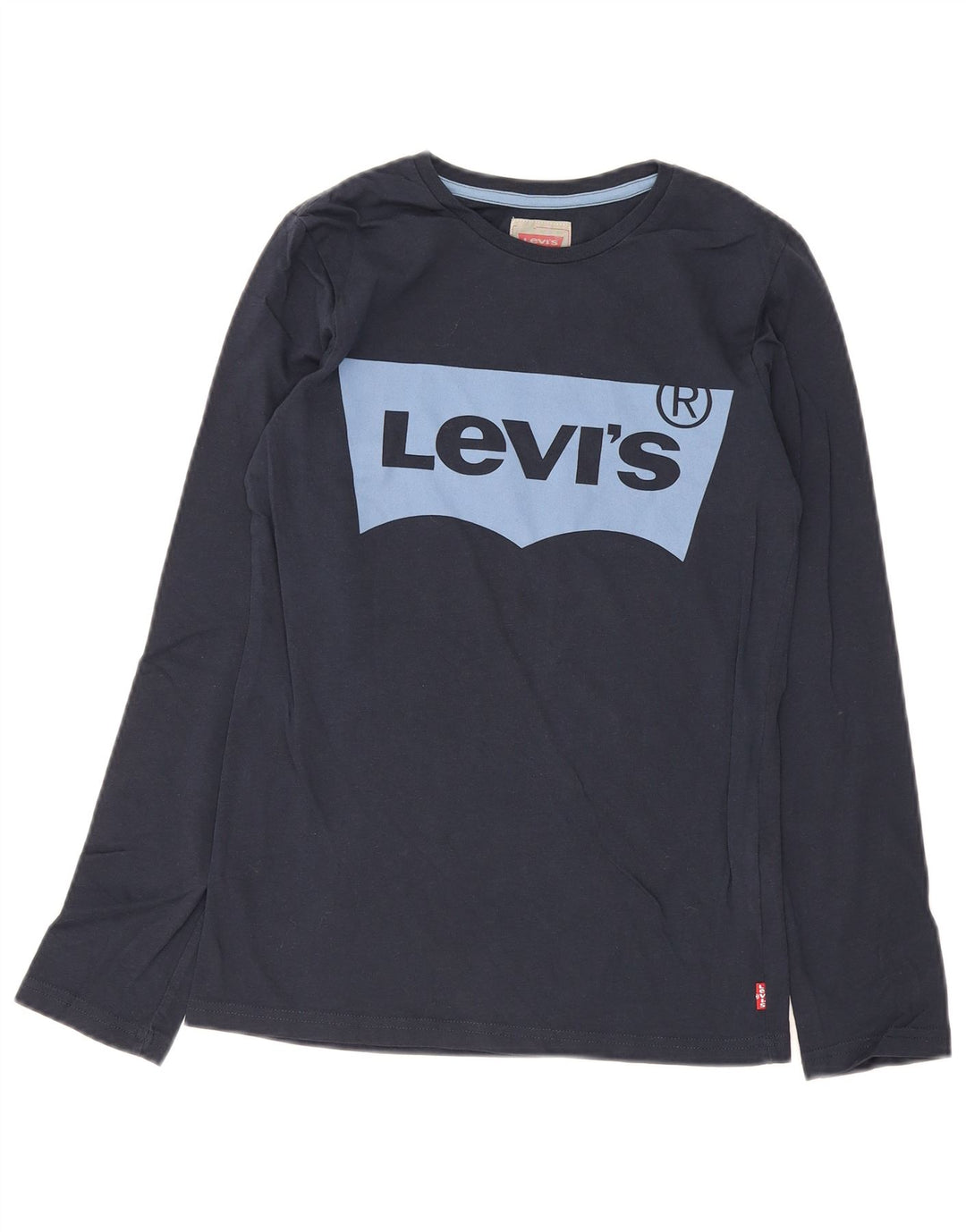 Levi's Обычный топ с рисунком для мальчиков, с длинными рукавами, 13–14 лет, темно-синий, хлопок