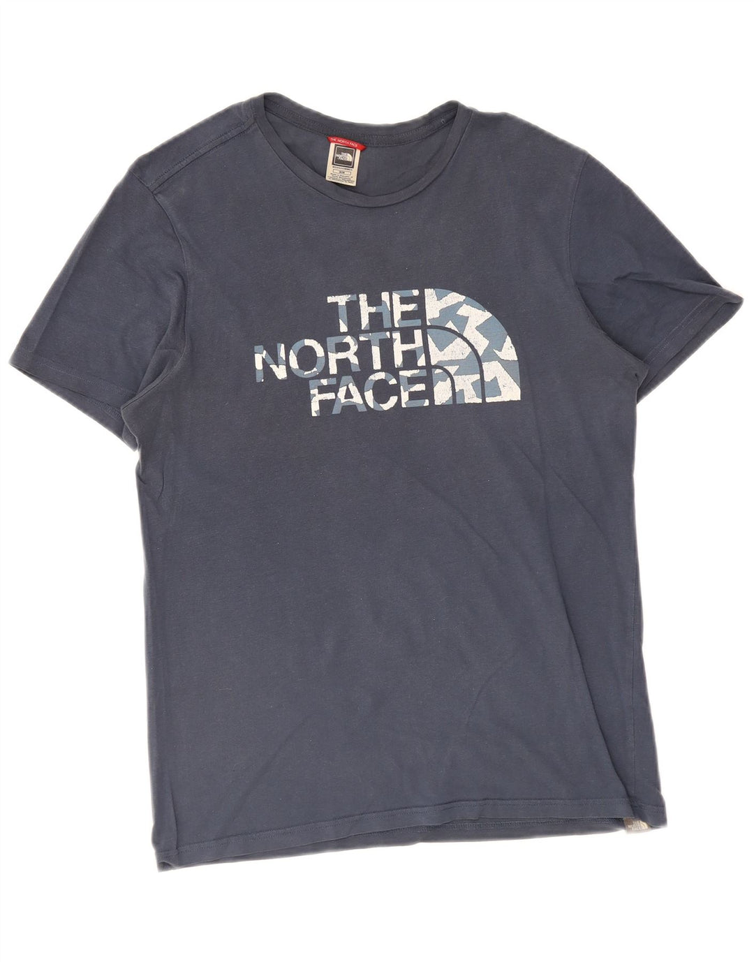 Мужская футболка с рисунком The North Face, средний синий цвет