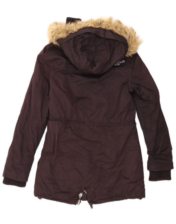 Женская парка из шерпа Superdry The Windparka с капюшоном UK 14, средний черный