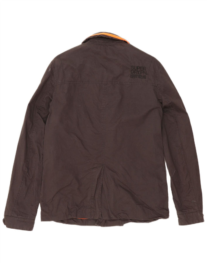 Женское полупальто Superdry UK 16, большой черный хлопок