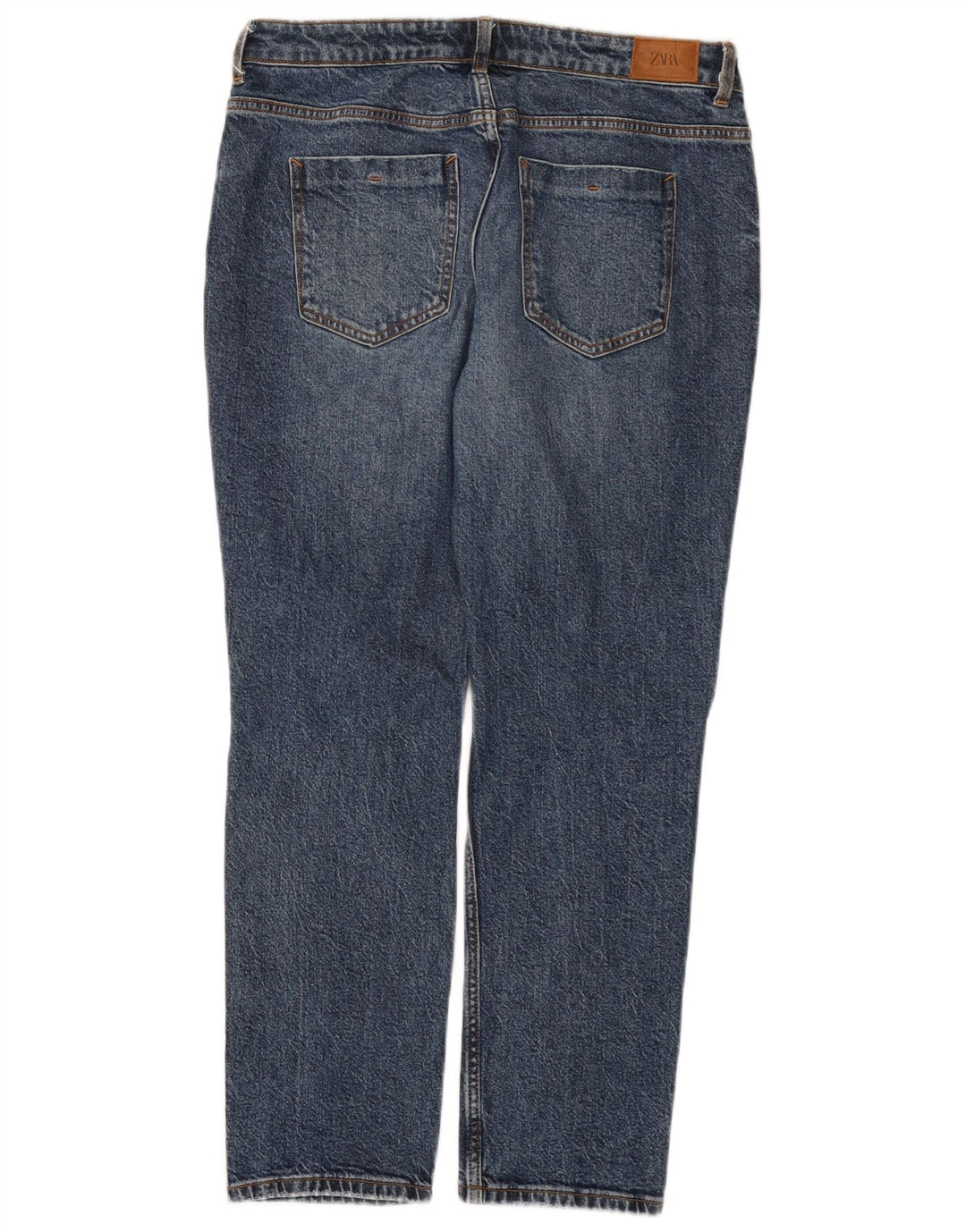 Женские прямые джинсы Zara EU 40 Medium W30 L28, синий хлопок
