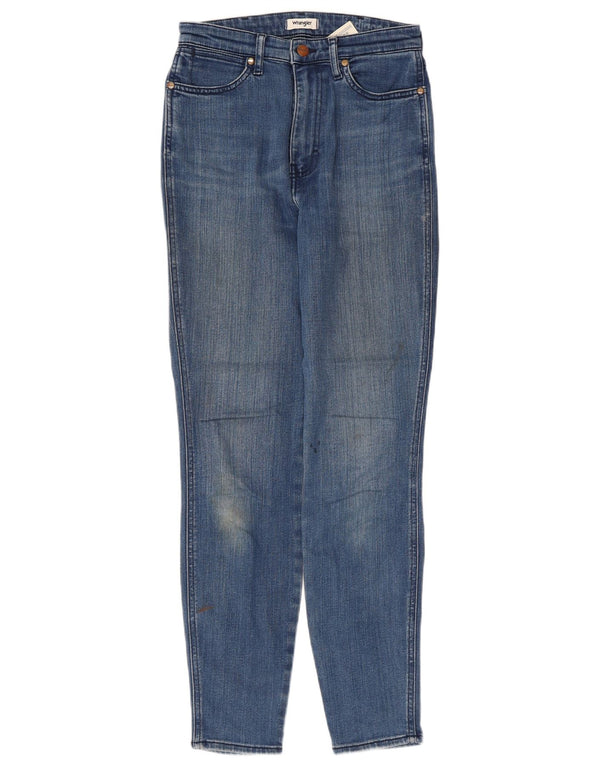 Женские джинсы скинни Wrangler Wriggler с высокой талией W27 L28, синий хлопок