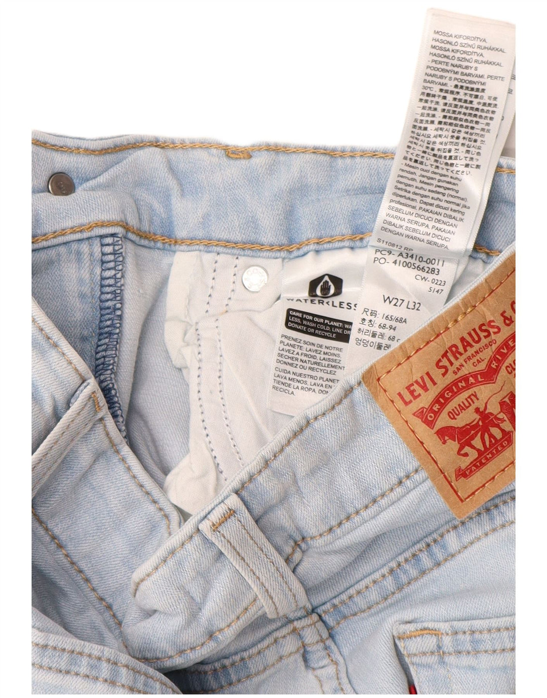 Женские расклешенные джинсы LEVI'S 726 W27 L32 Синие, хлопок