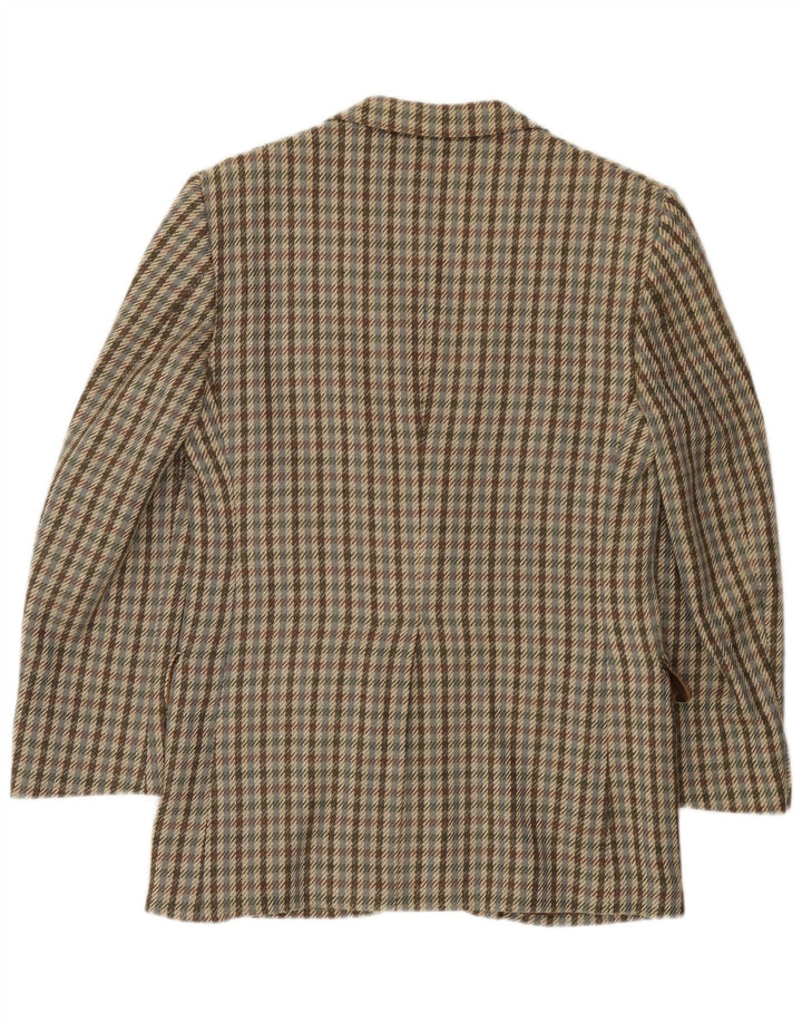 Мужской пиджак Aquascutum с 2 пуговицами, Великобритания, 36, маленький разноцветный кашемир