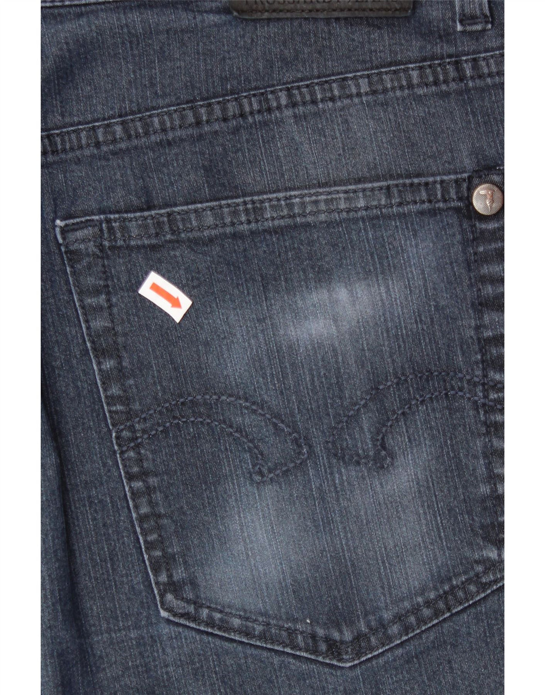 TRUSSARDI Womens Cropped Jeans W42 L25 Blue Vintage Trussardi and Second-Hand Trussardi from Messina Hembry 