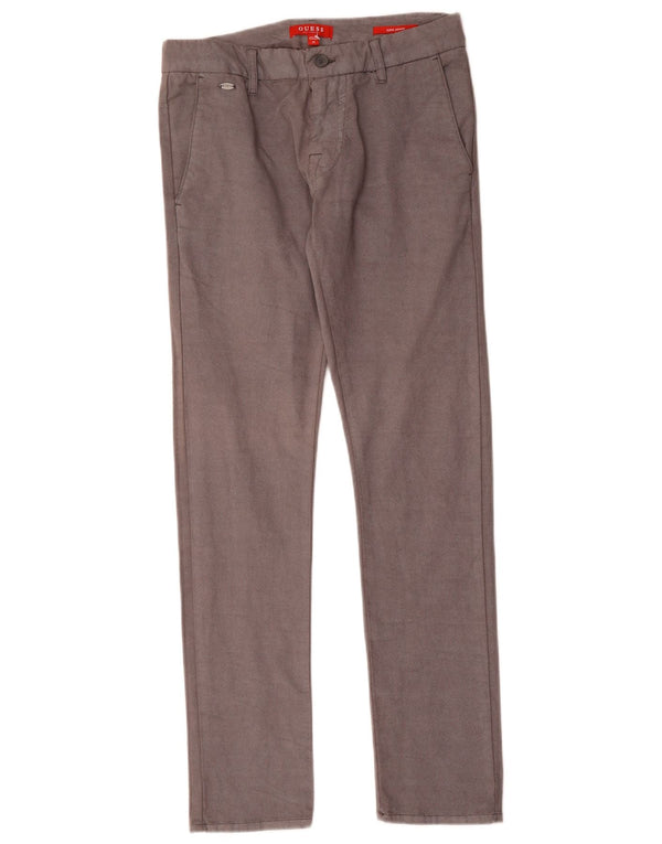 Мужские суперузкие брюки чинос Guess W29 L31 серые