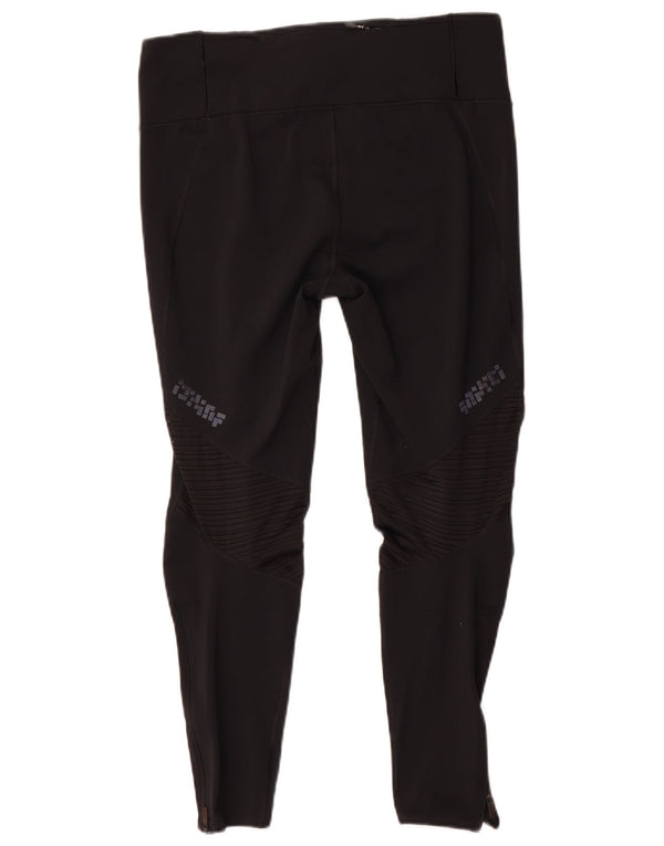 Женские леггинсы Adidas Climacool с рисунком UK 16/18, большой черный полиэстер