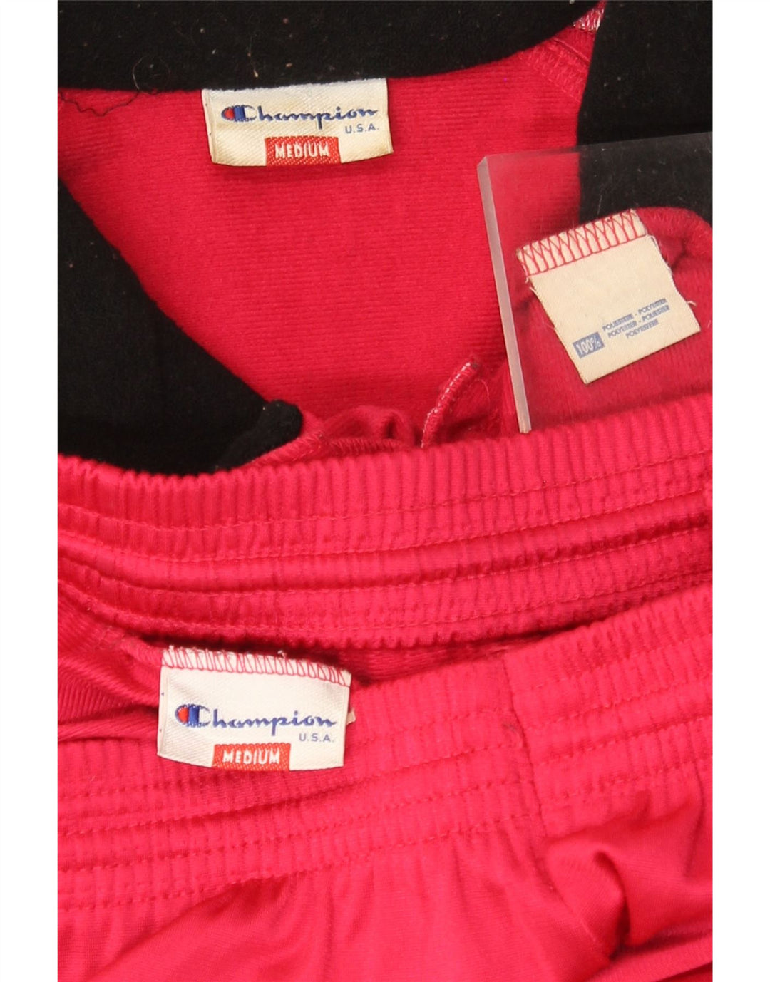 Мужской спортивный костюм Champion, полиэстер среднего красного цвета