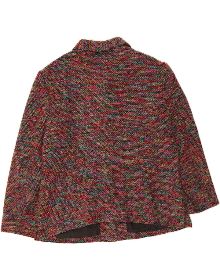 VINTAGE Womens Petites Overcoat UK 18 XL Multicoloured Acrylic Vintage Vintage and Second-Hand Vintage from Messina Hembry 