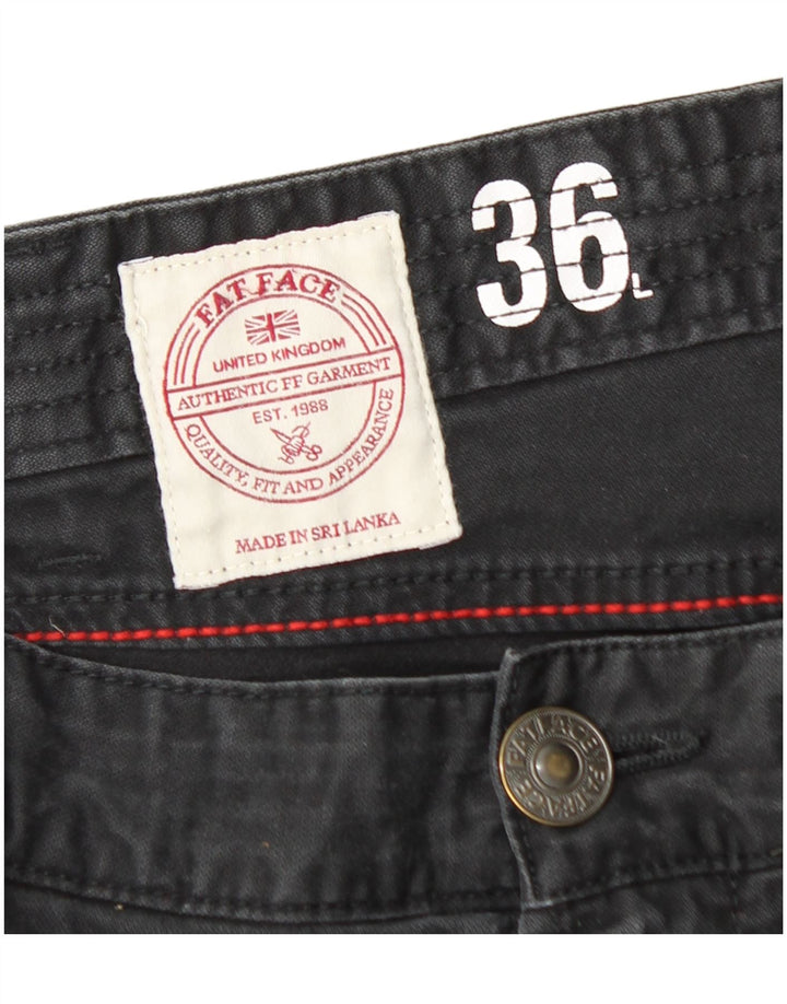 FAT FACE Mens Straight Jeans W36 L32 Black Cotton