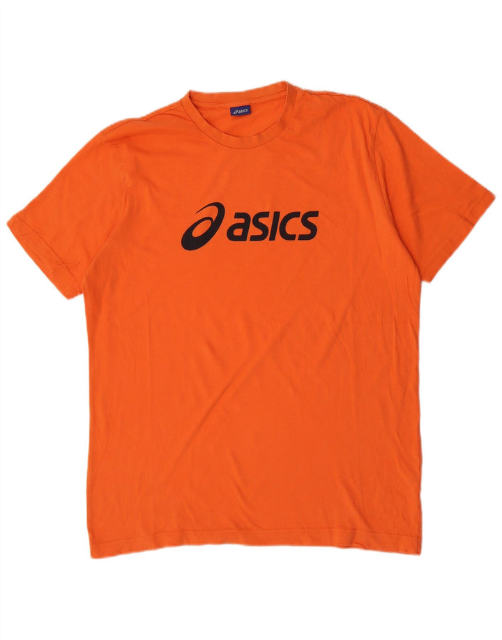 Мужская футболка с рисунком Asics Top XL Оранжевый хлопок