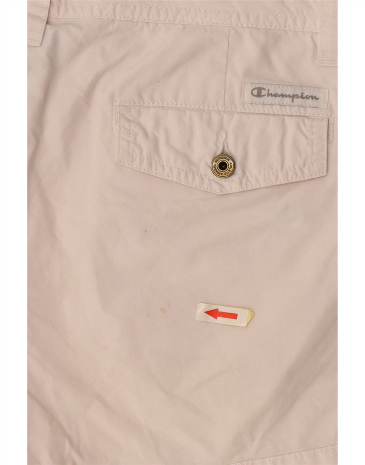 CHAMPION Женские повседневные шорты среднего размера W30 Off White Хлопок