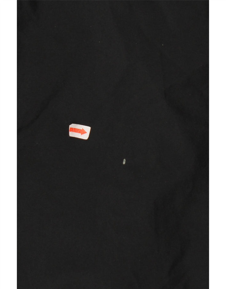 Дождевик с капюшоном NIKE для мальчиков 12–13 лет, большая черная полиэстер с цветными блоками