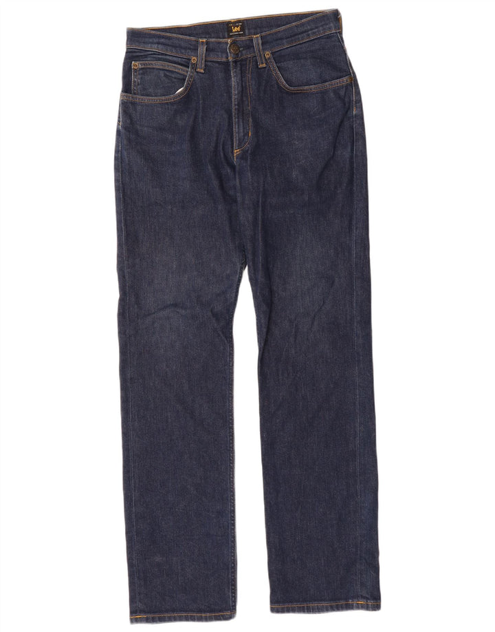 Мужские прямые джинсы Lee Brooklyn W30 L32, синий хлопок