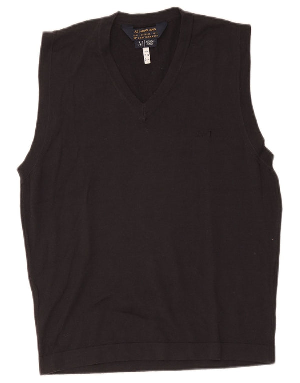 Armani Jeans Mens Vest Tank Top Medium Navy Blue
