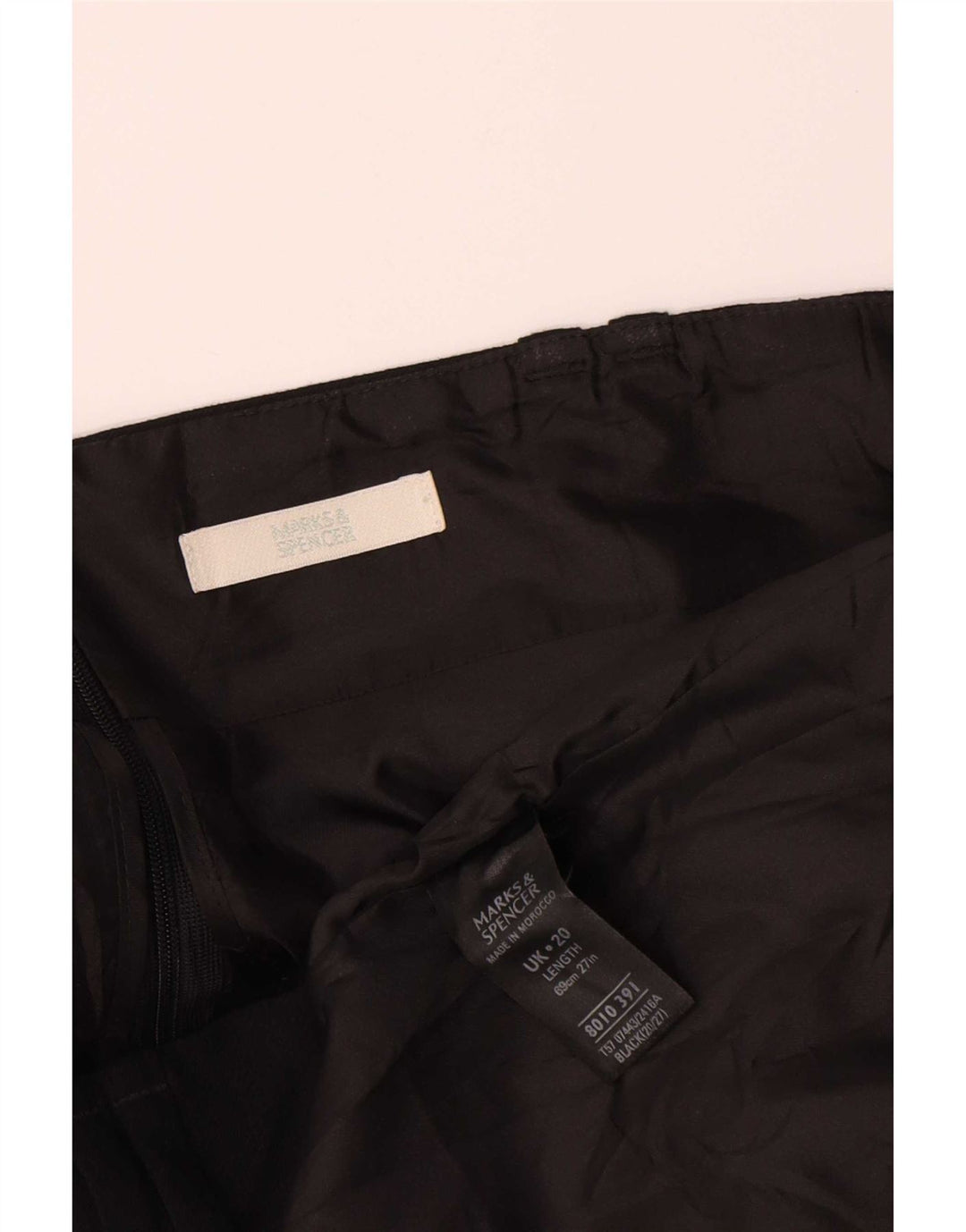 Женская юбка-карандаш Marks & Spencer UK 20 2XL W40, черный полиэстер
