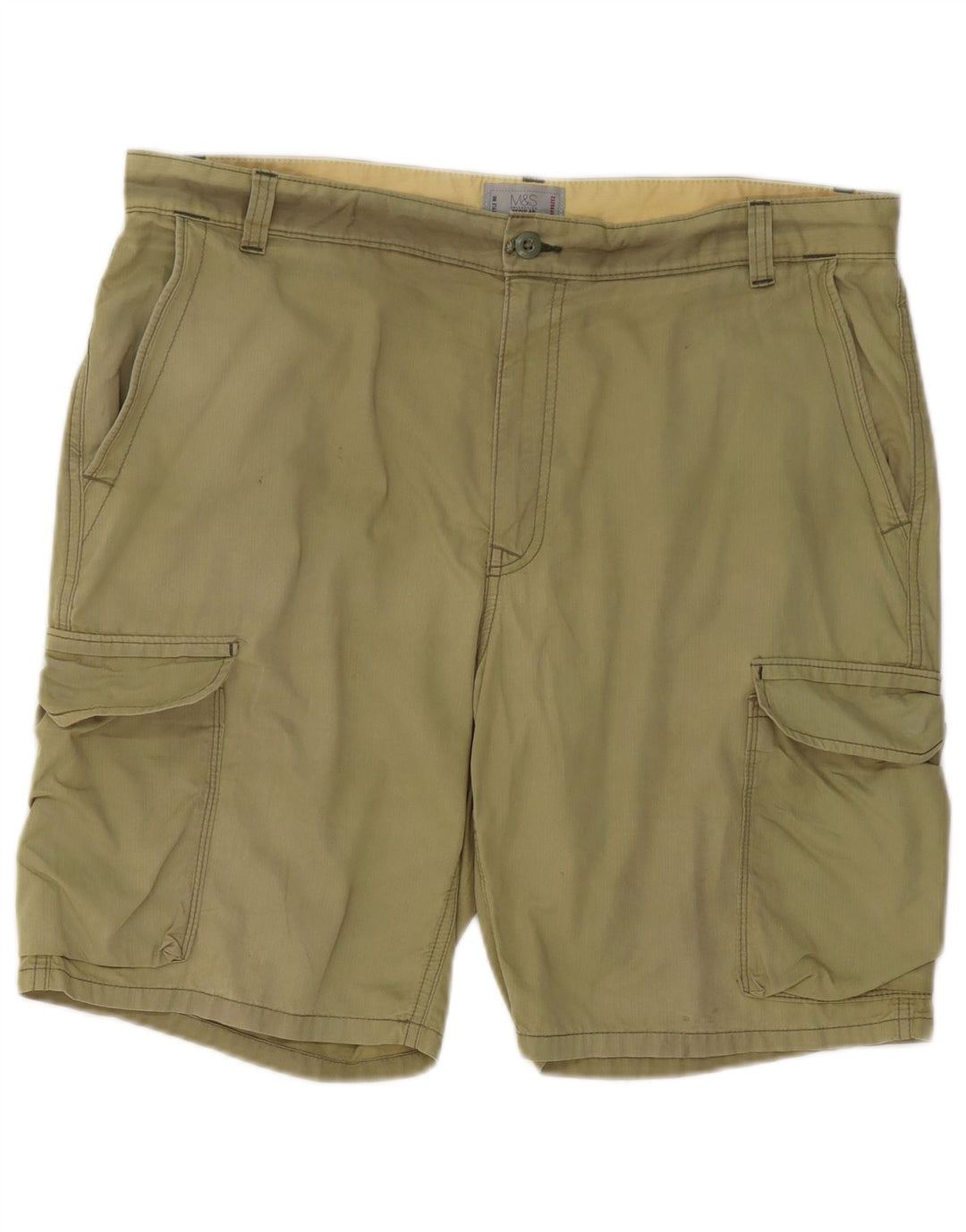 Мужские шорты карго Marks & Spencer W38 XL цвета хаки, хлопок