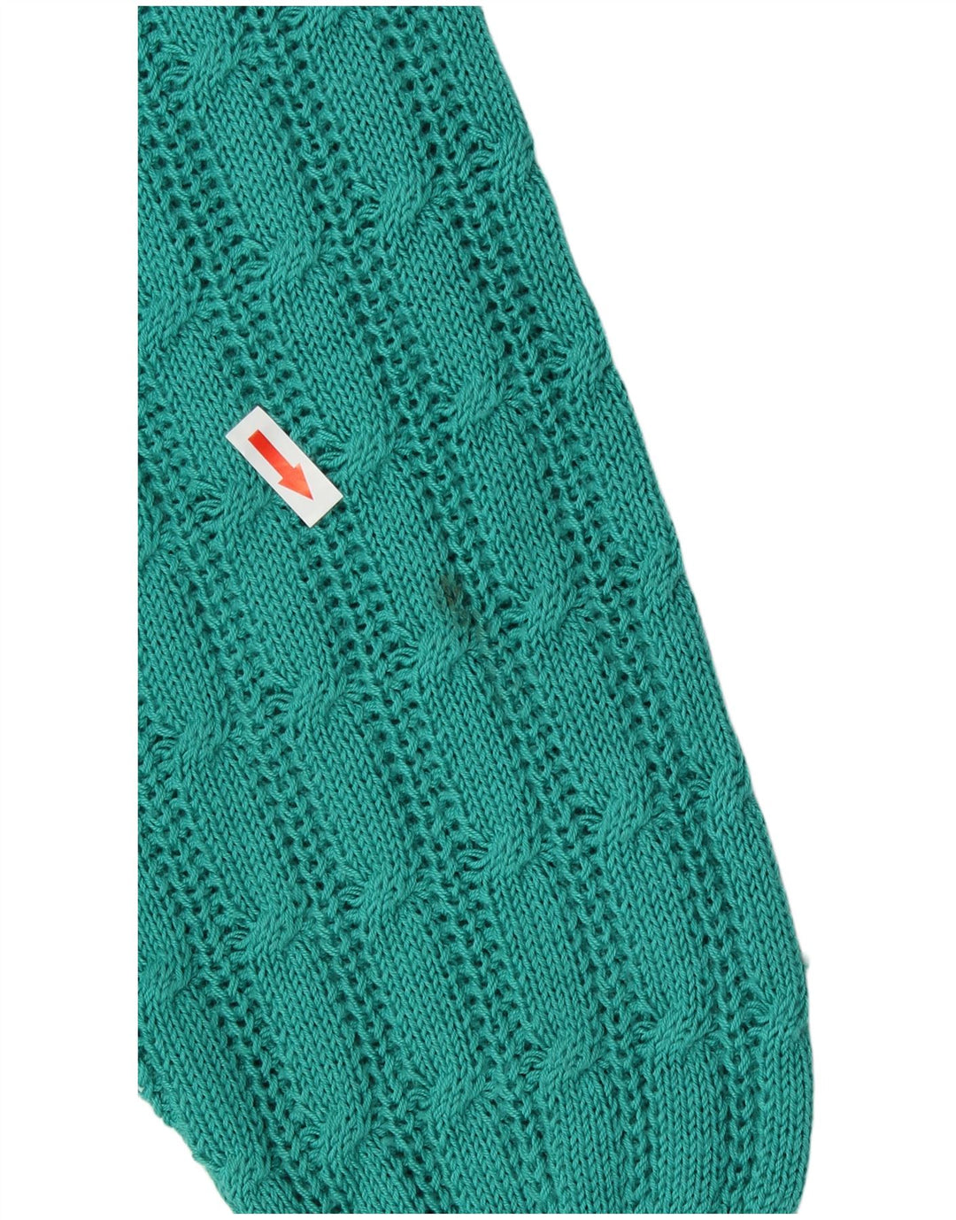 Винтажный женский джемпер с круглым вырезом IT 50 XL Бирюзовый акрил