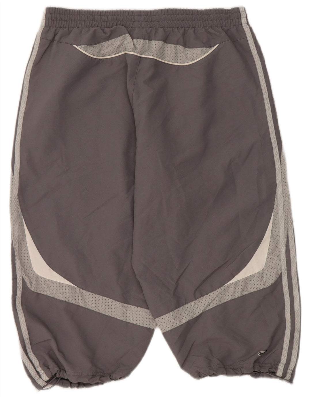 Мужские спортивные шорты Adidas среднего серого цвета из полиэстера с цветными блоками