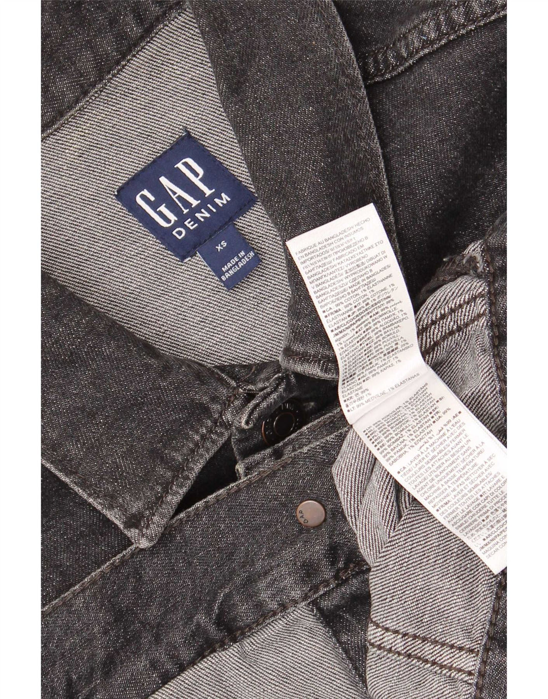 Мужская джинсовая куртка Gap UK 34 XS Серая, хлопок