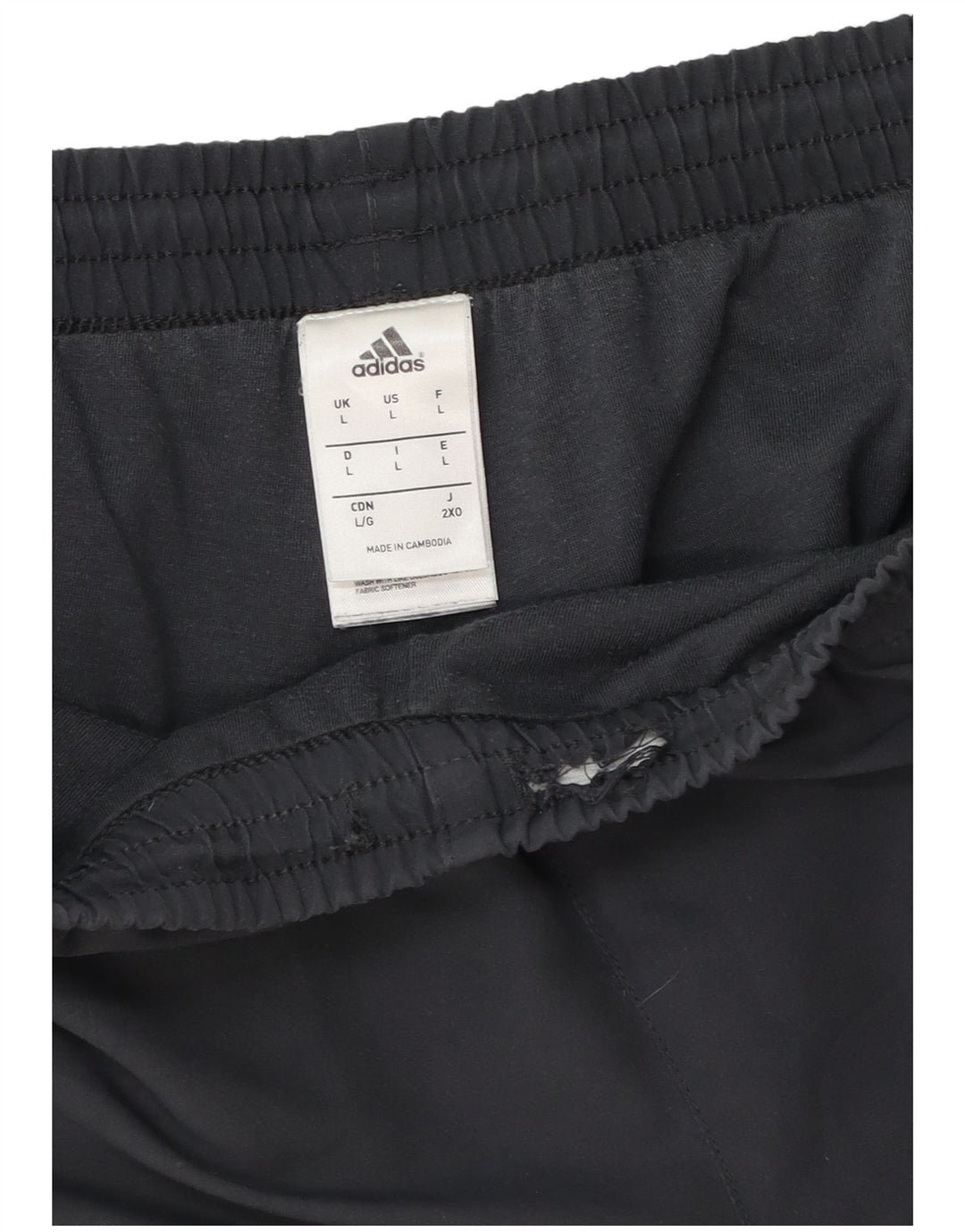 Мужские спортивные брюки Adidas, большие черные из полиэстера