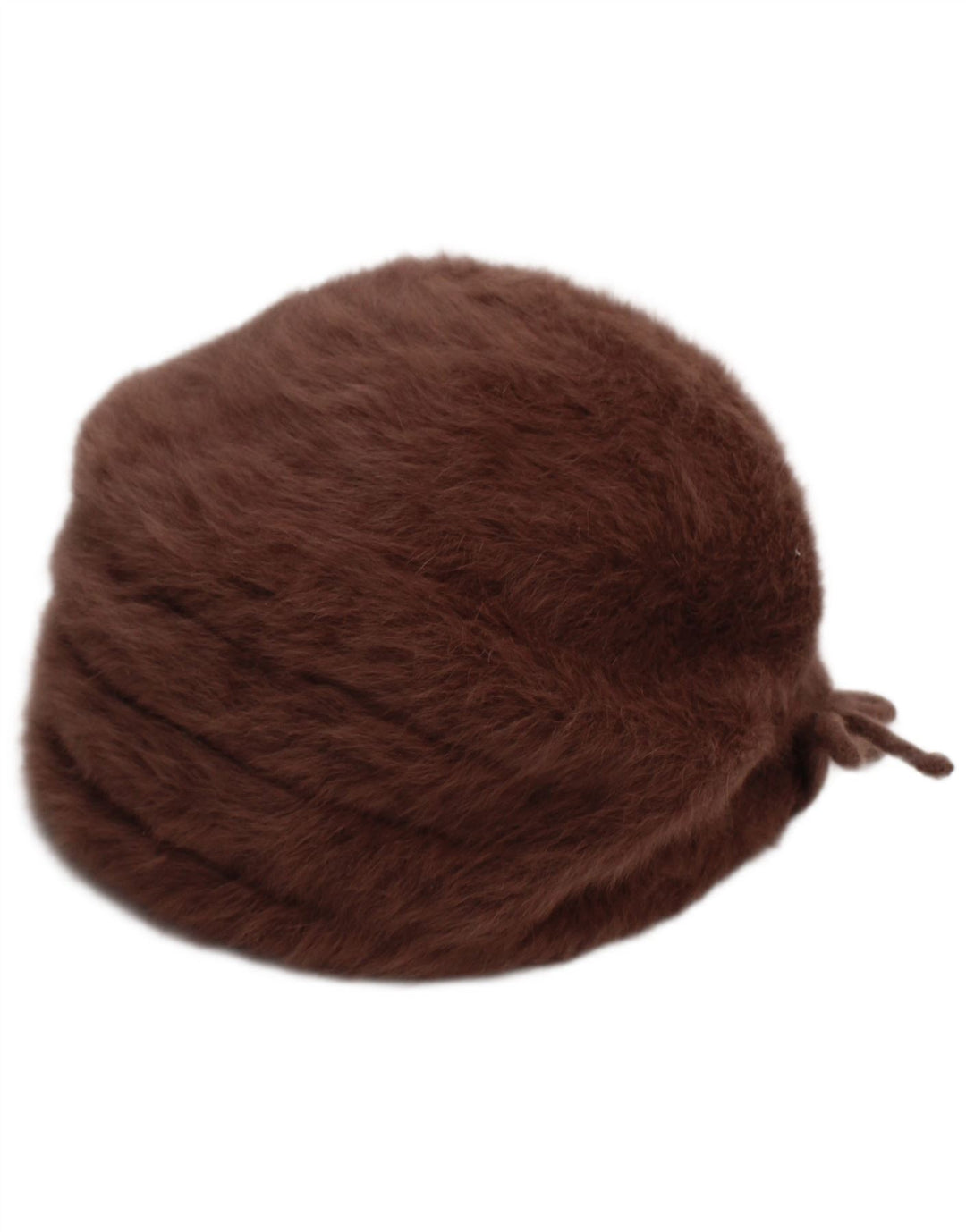 Женская шапка-бини из искусственного меха Kangol среднего коричневого цвета