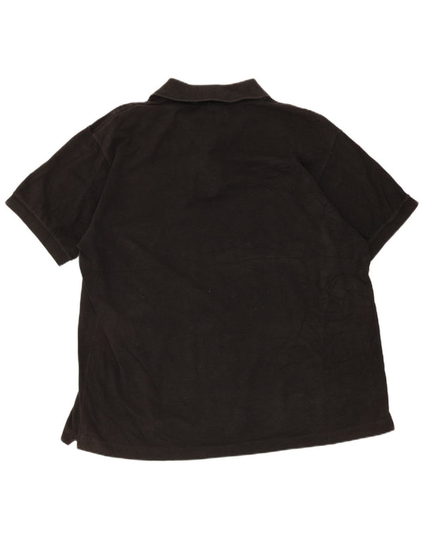 Мужская рубашка поло Lacoste Classic Fit, размер 7, 2XL, черный хлопок