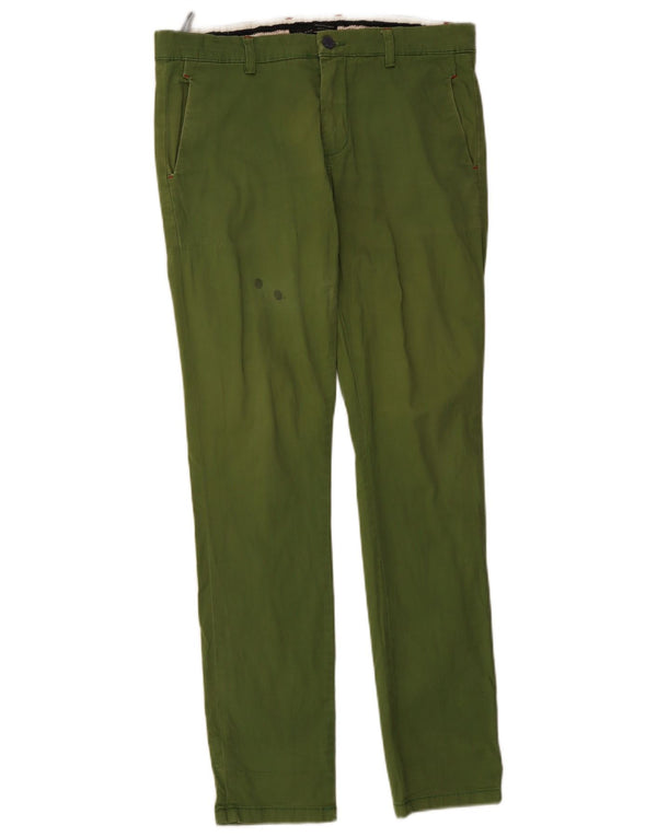 Мужские брюки-чиносы Zara Slim Fit EU 40 Medium W34 L34 Зеленые