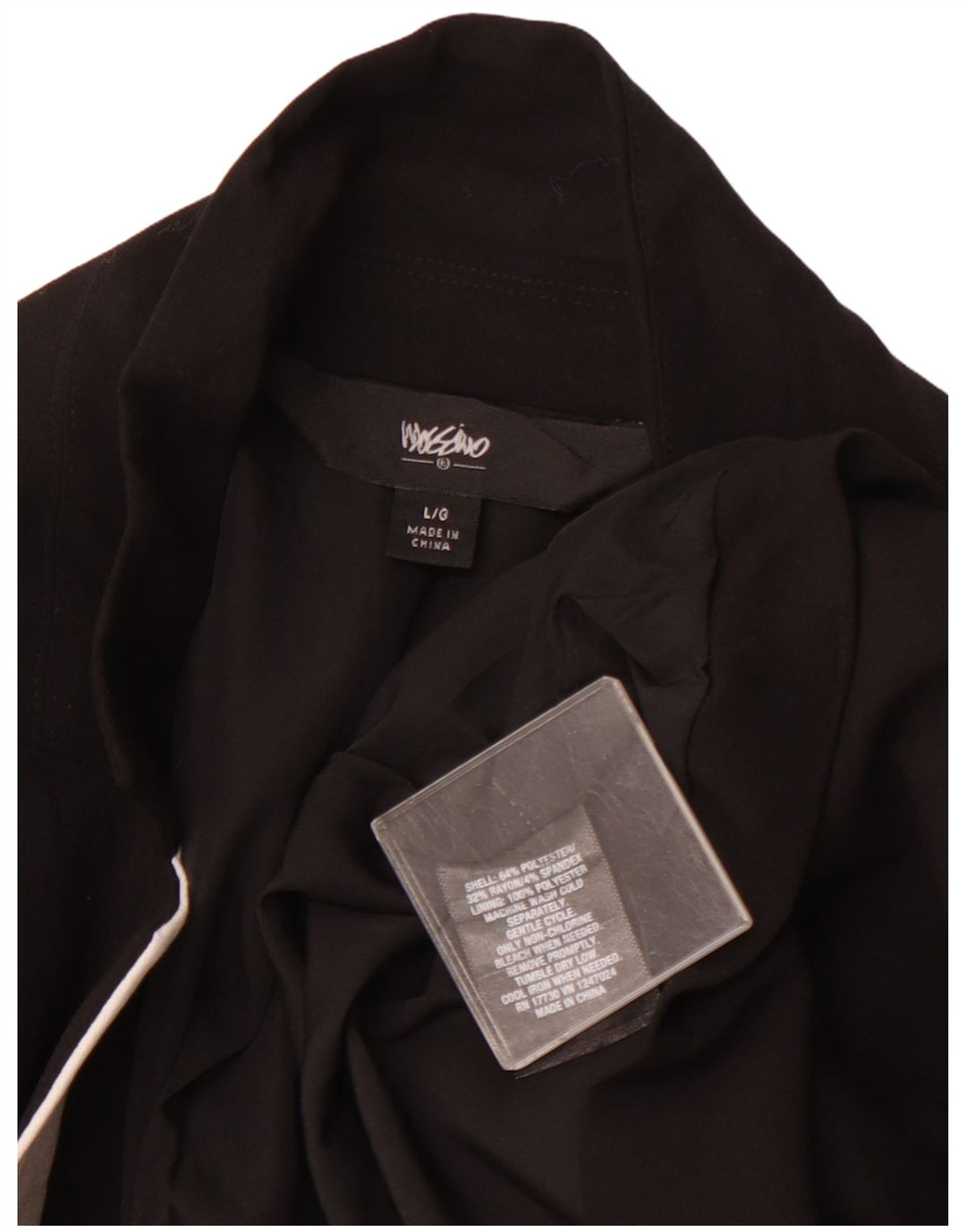 MOSSIMO Женский пиджак на 1 пуговице UK 16, большой черный с цветными блоками