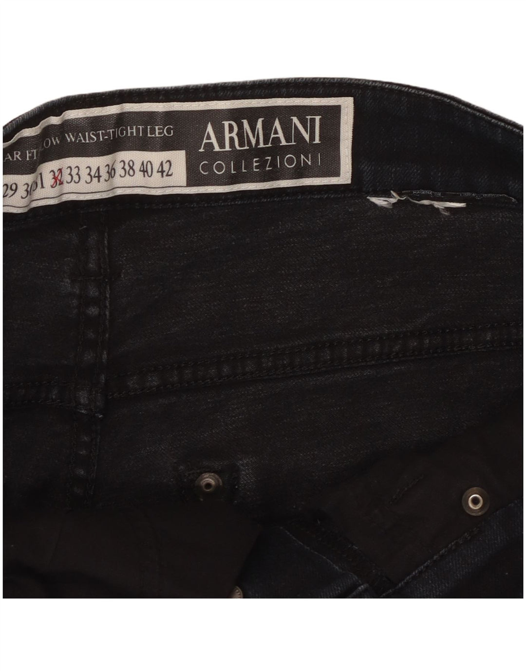 Мужские прямые джинсы Armani W32 L27 темно-синие
