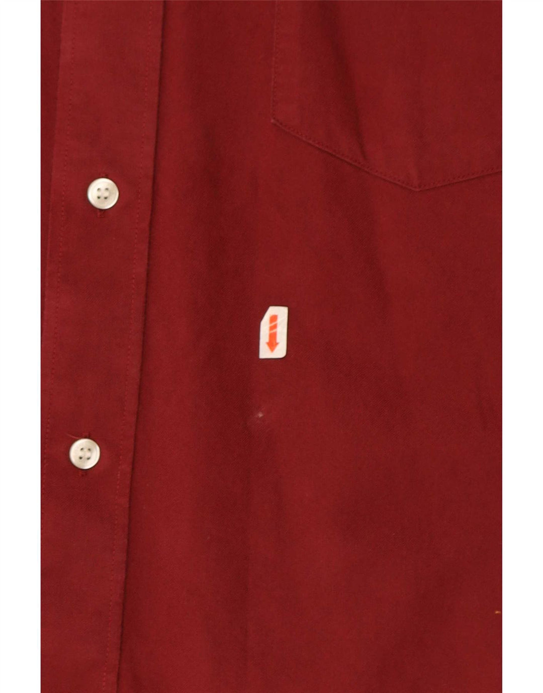 Мужская рубашка с коротким рукавом Fred Perry XL, темно-бордовый хлопок