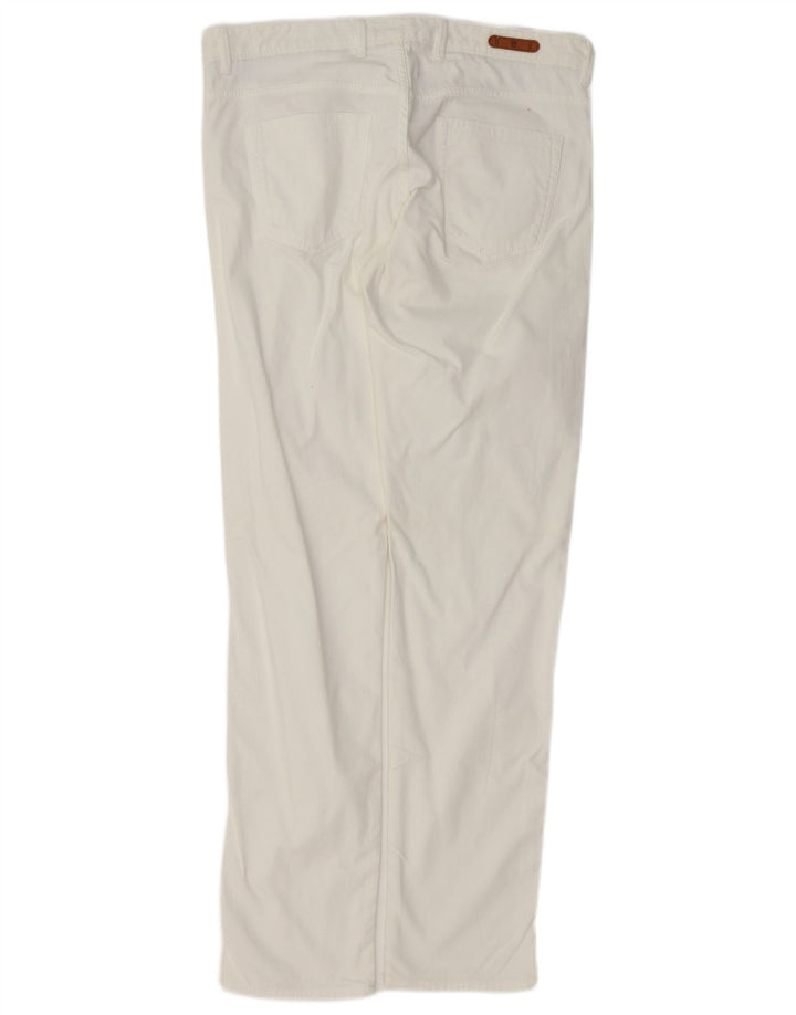 Мужские повседневные брюки приталенного кроя Massimo Dutti EU 42, большие W32 L34, белые