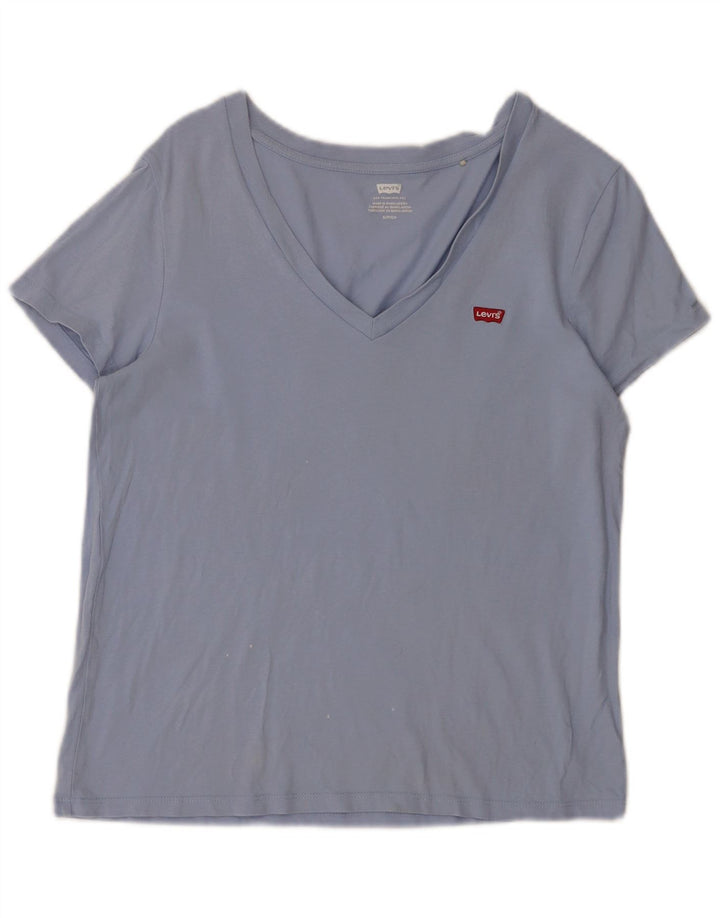 Женская футболка Levi's Top UK 10, маленькая синяя