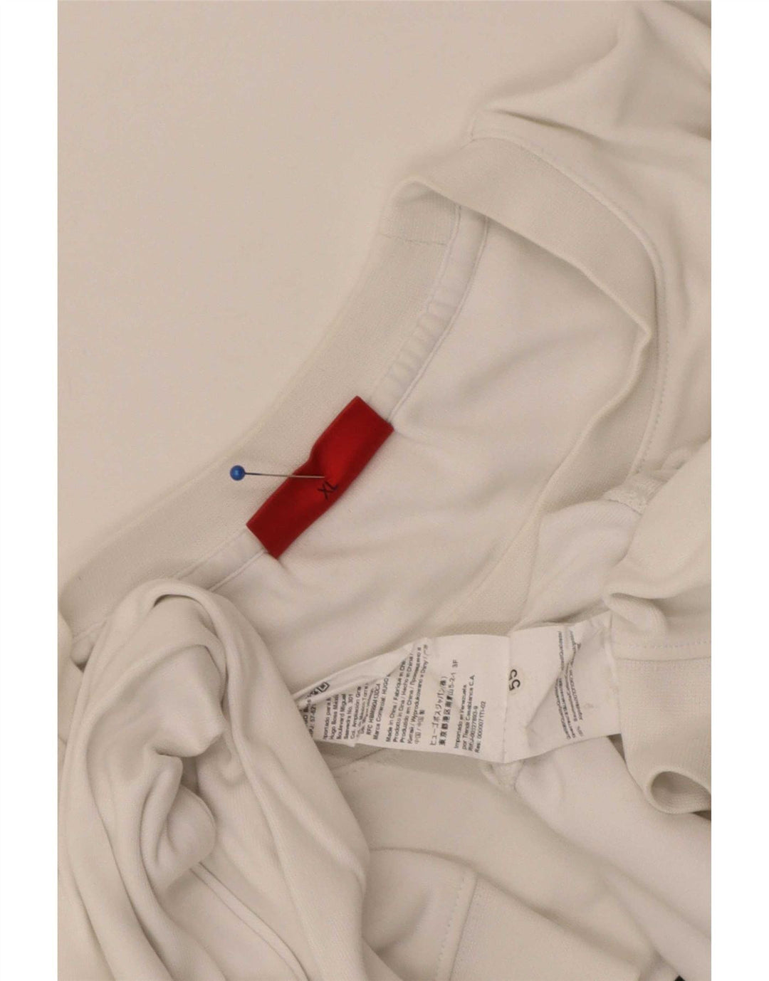 Мужской свитшот с рисунком Hugo Boss, XL, белый хлопок