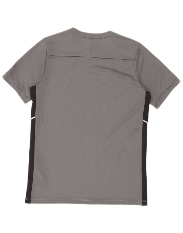 Футболка Nike Dri Fit для мальчиков, топ 13–14 лет, XL, белый полиэстер с цветными блоками