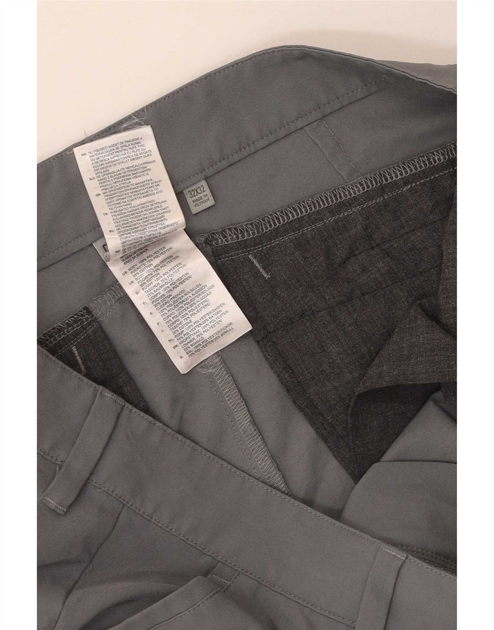 Мужские брюки-чинос Adidas Slim W32 L29, серый полиэстер