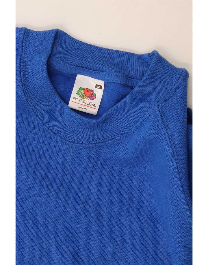 Мужской свитшот Fruit Of The Loom обычного кроя, хлопковый джемпер среднего размера, синий