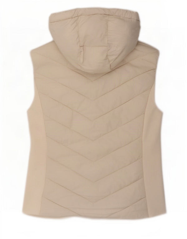 Женский утепленный жилет с капюшоном Zara UK 18 XL Off White