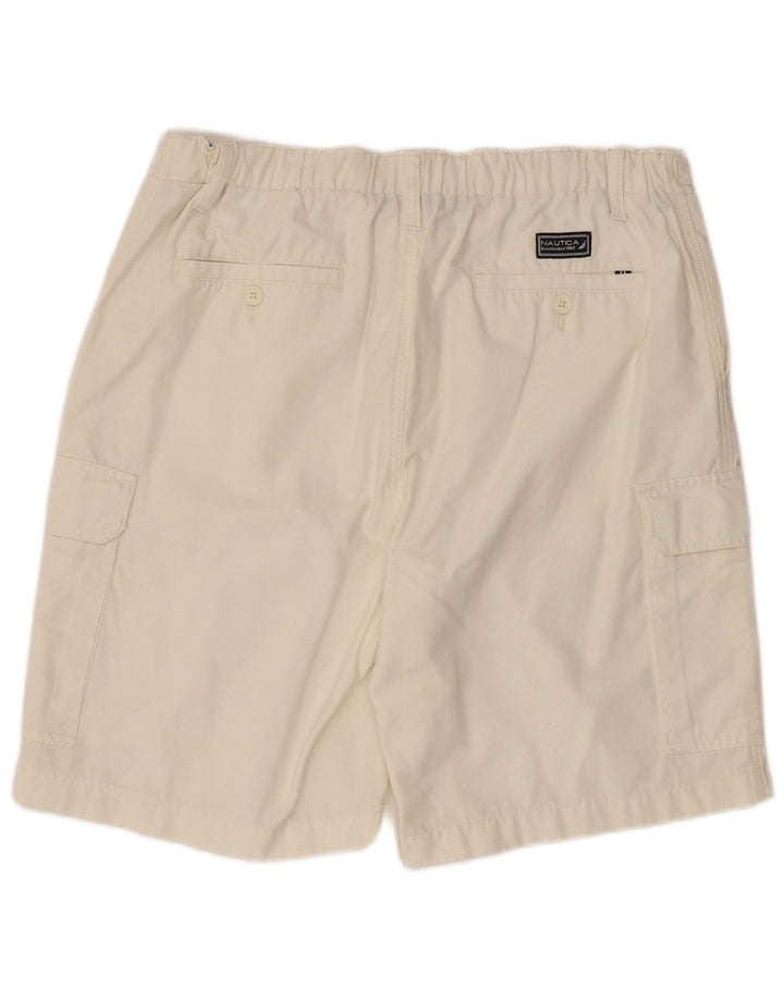 Мужские шорты-карго Nautica W34, большие белые, хлопок