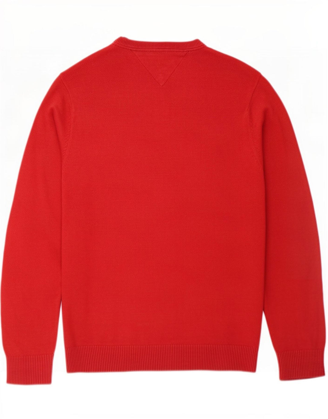 Мужской джемпер с круглым вырезом Tommy Hilfiger, маленький красный хлопковый свитер