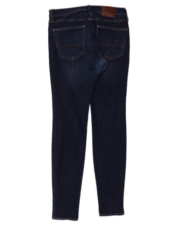 Мужские джинсы суперскинни Hollister W33 L34 темно-синие, хлопок