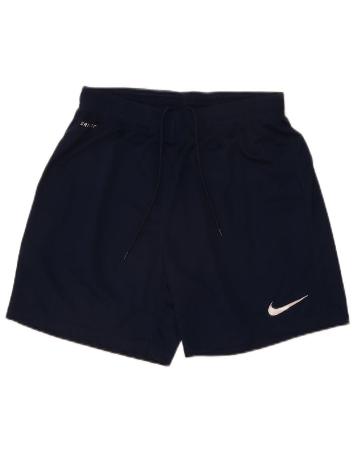 Мужские спортивные шорты Nike Dri Fit, маленькие темно-синие, полиэстер