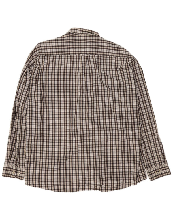 TOM TAILOR Mens Shirt 2XL Grey Check Cotton