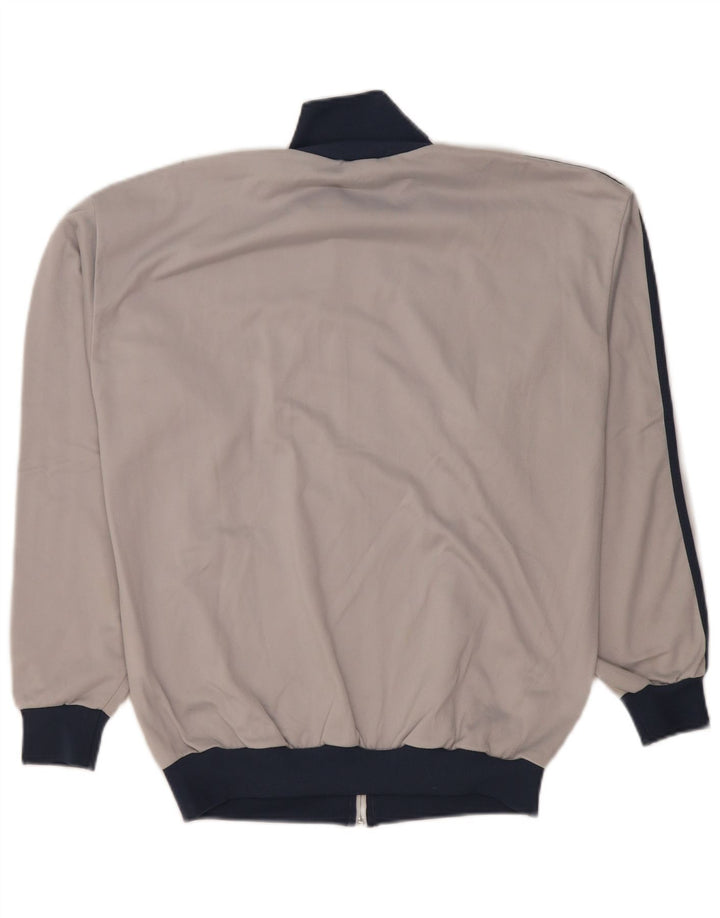 Мужская спортивная куртка Adidas UK 38/40, средний серый полиэстер