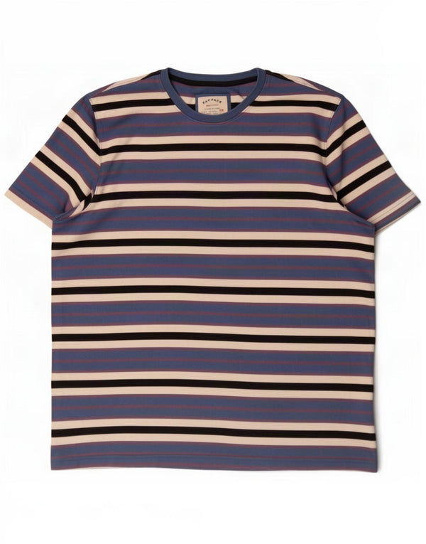 Мужская футболка Fat Face Top 2XL, хлопок в синюю полоску