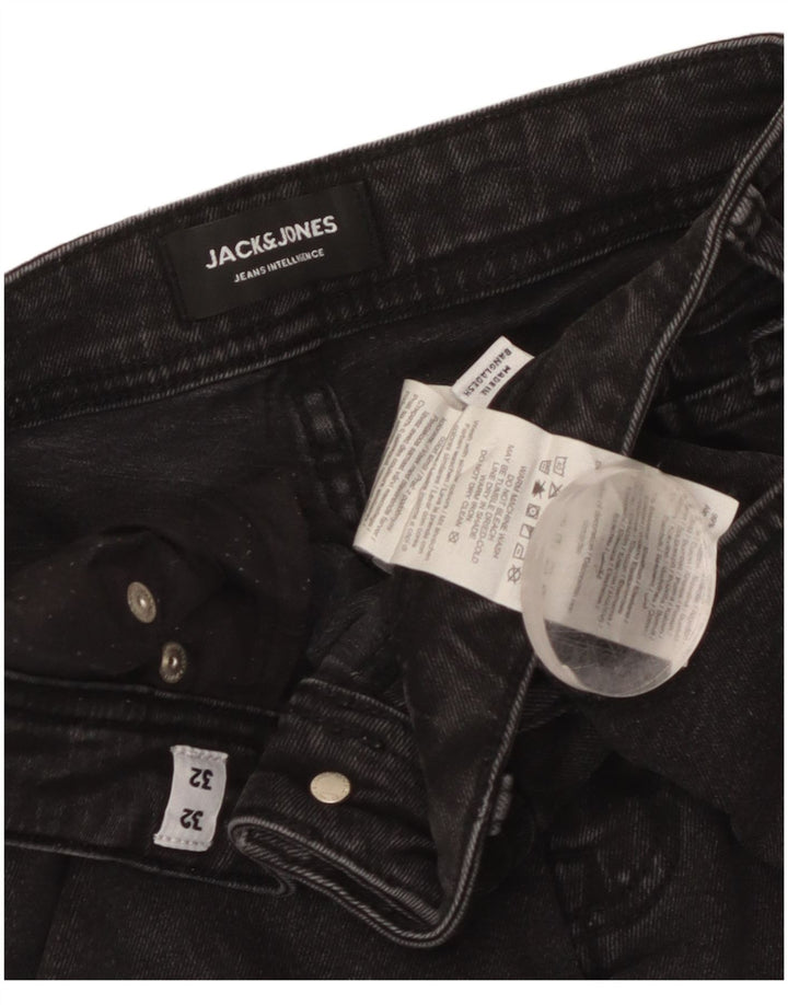 Мужские джинсы скинни Jack & Jones Tom W32 L32, черный хлопок