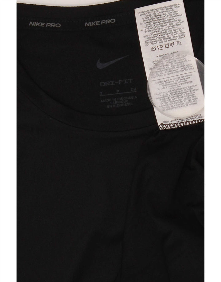 Мужская футболка Nike Dri Fit, маленький черный полиэстер