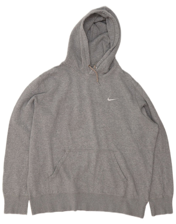 Мужской джемпер с капюшоном Nike XL, серый хлопок